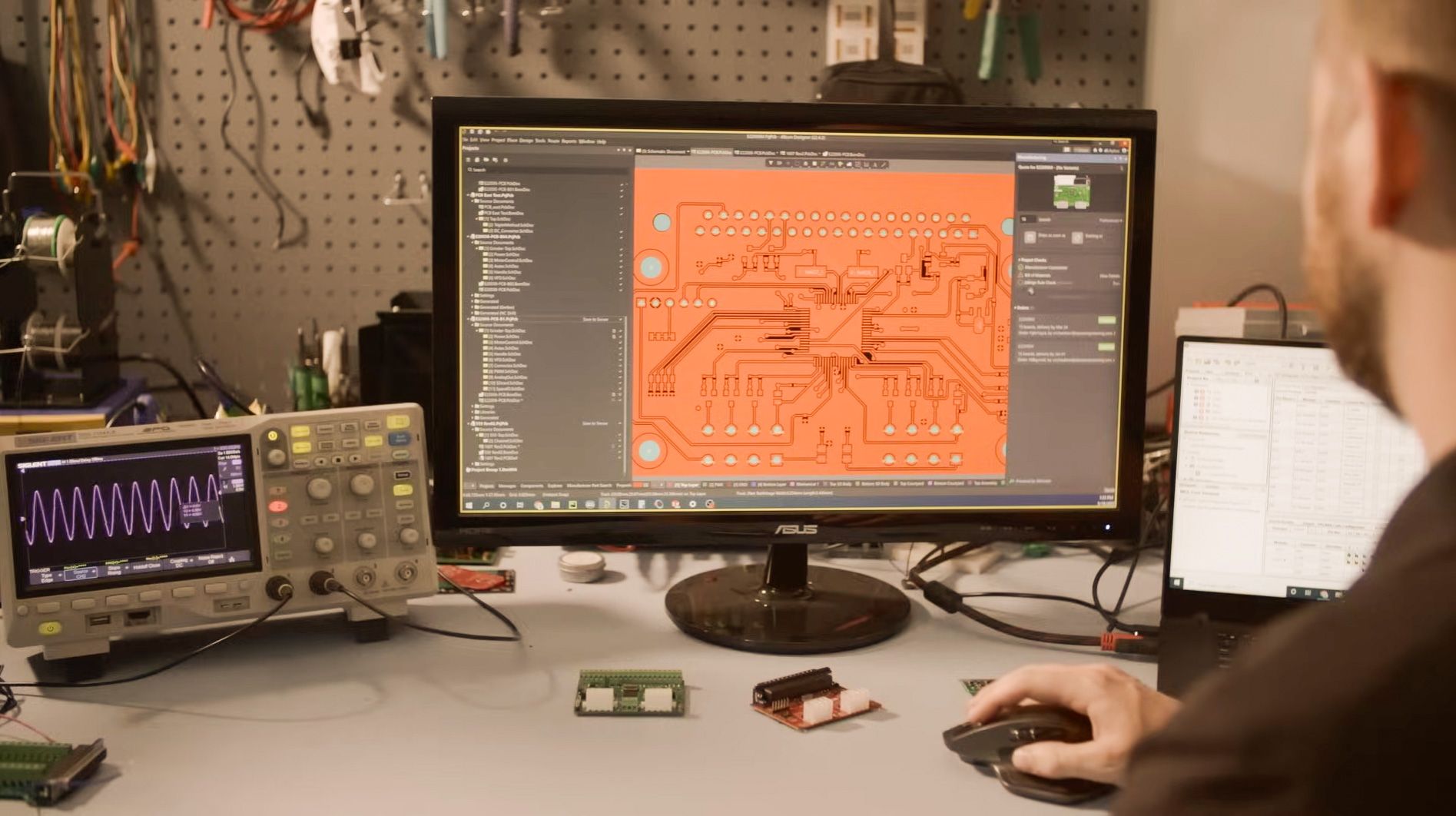 An electrical engineer redesigning the internals of the grinder