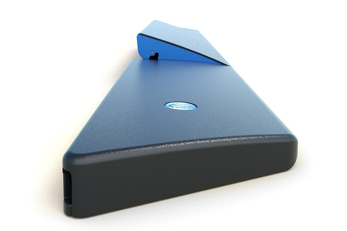 Render of the HAVEN lock with its blue stop raised