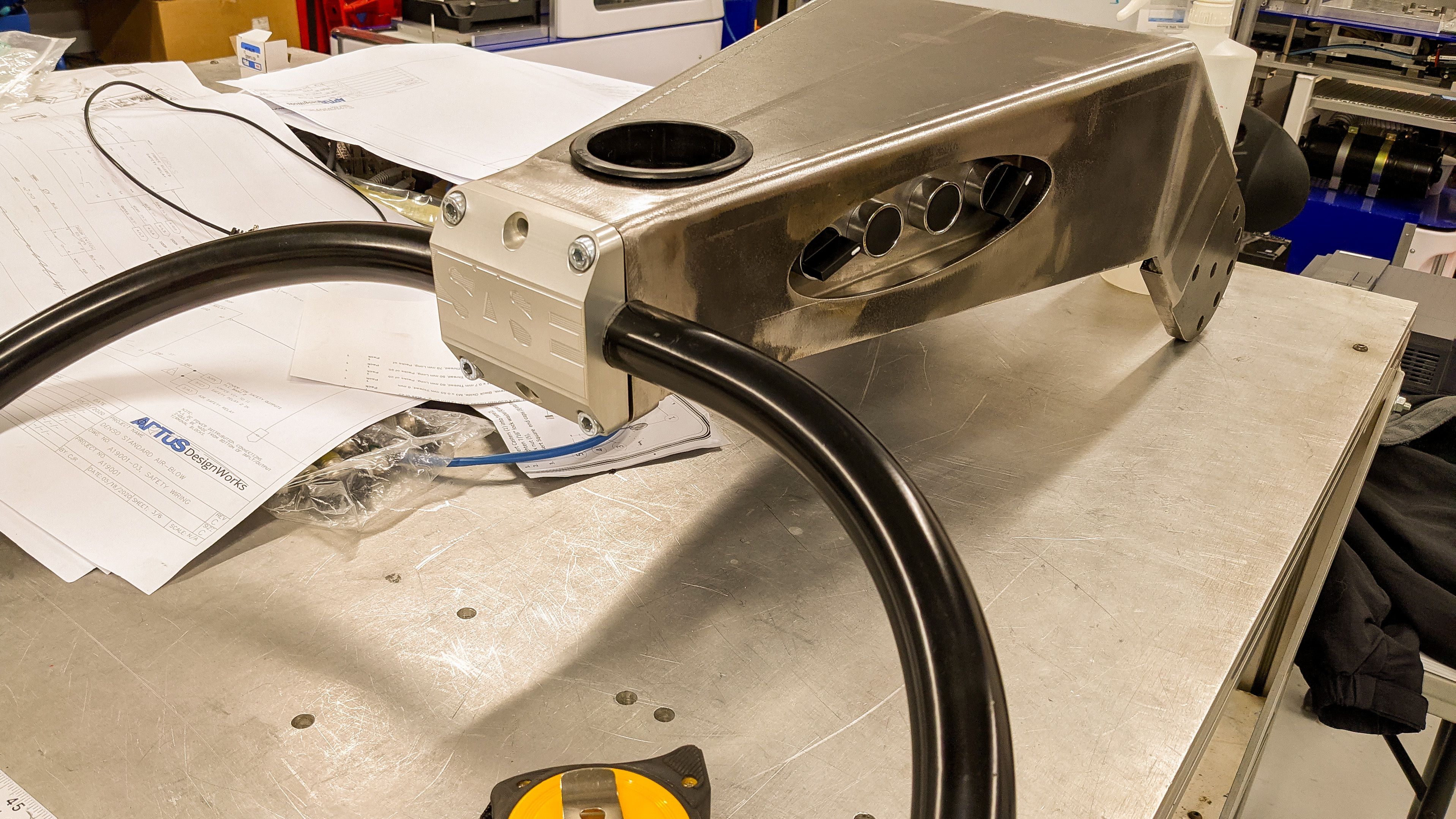 New 8KR concrete grinder components designed by APTUS engineers arriving at the shop