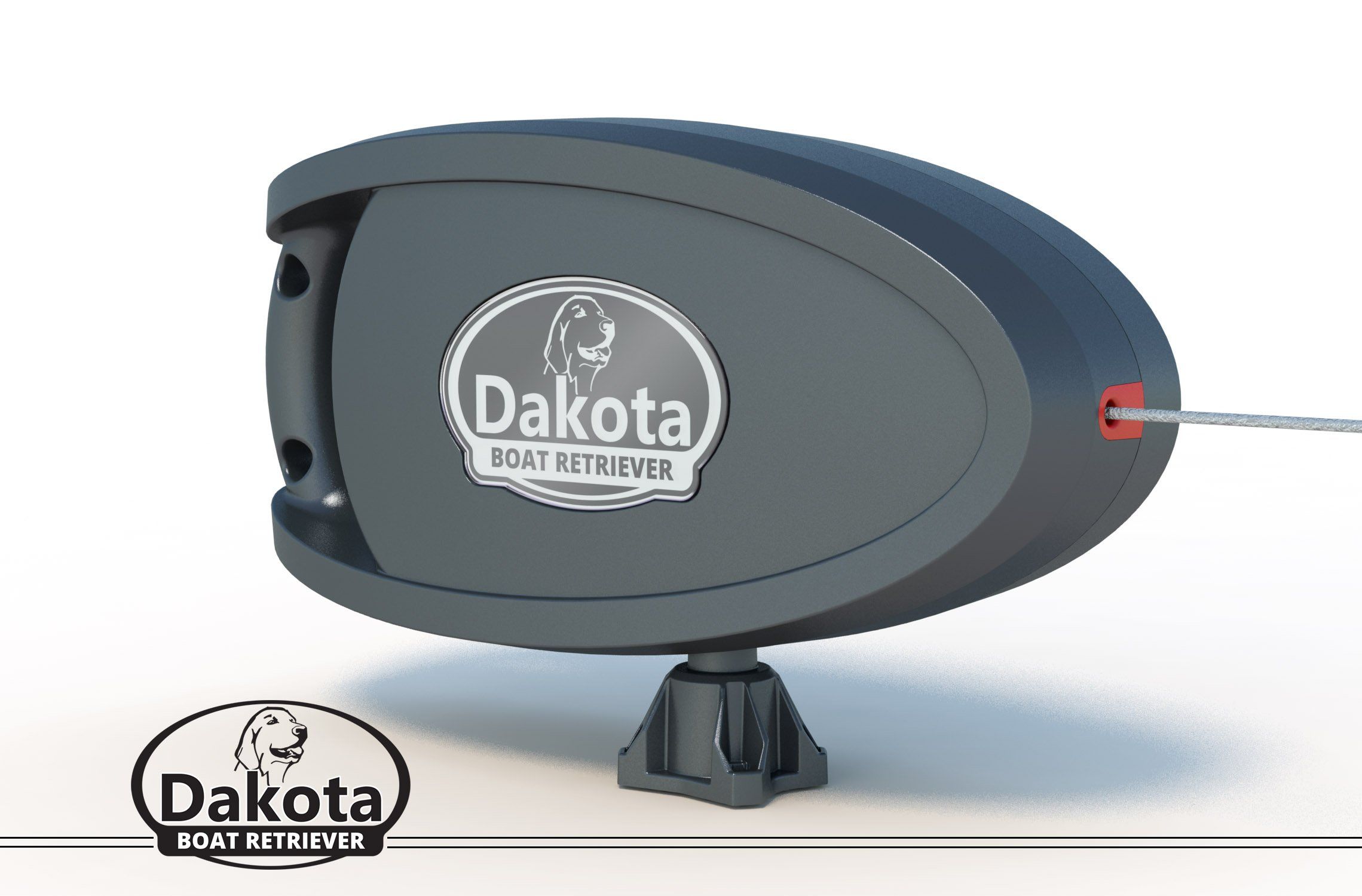 Final render of the Dakota Boat Retriever with its logo